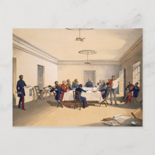 Interior of Lord Raglan's Head Quarters, plate fro Postcard