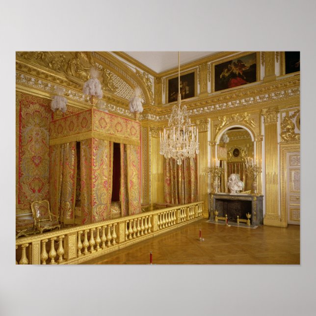 Interior of Louis XIV's bedroom, 1701-23 Poster (Front)