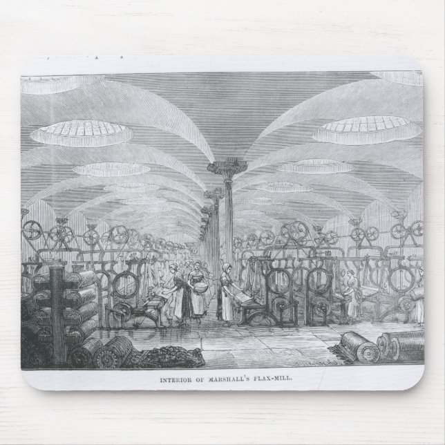 Interior of Marshall's Flax-Mill Mouse Mat (Front)