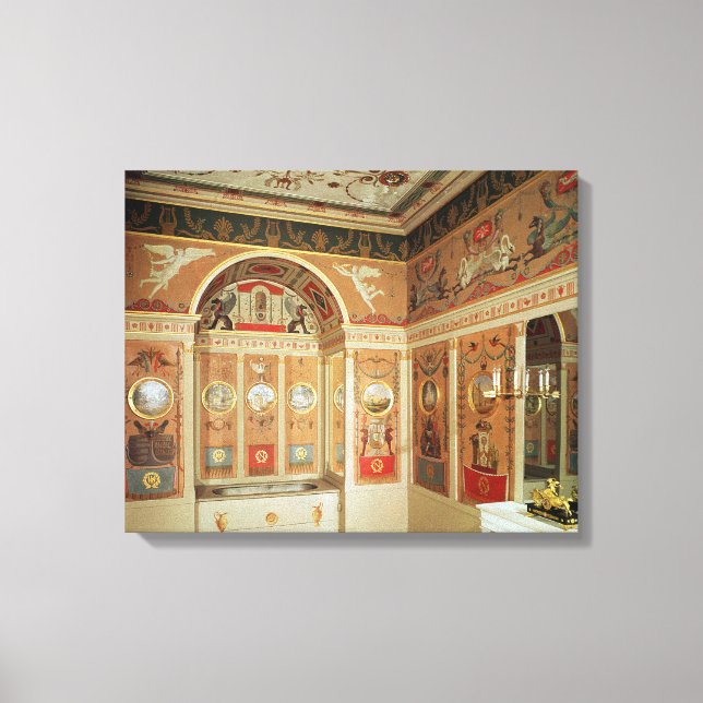Interior of Napoleon's bathroom, built in 1807 Canvas Print (Front)