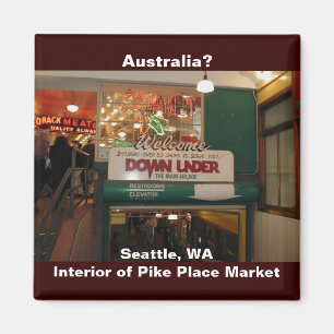 Interior of Pike Place Market Seattle, Washington Magnet