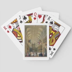 Interior of St George's Chapel, 1838 (colour litho Playing Cards