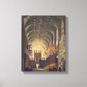 Interior of St. George's Chapel, Windsor Castle, f Canvas Print