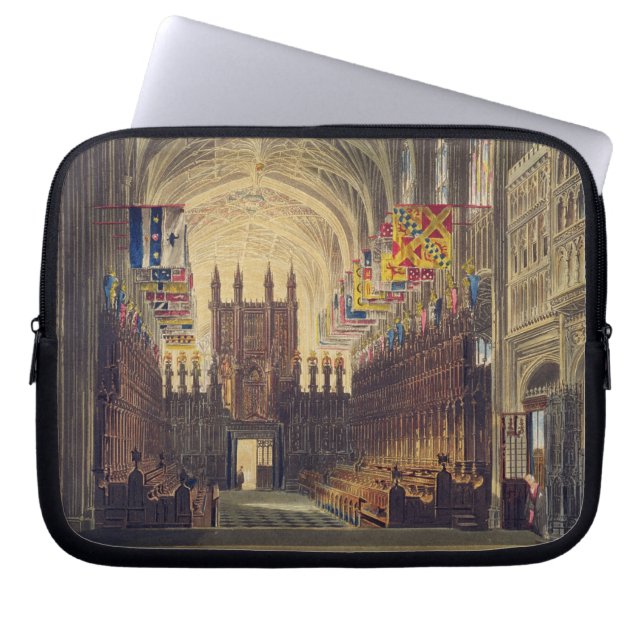 Interior of St. George's Chapel, Windsor Castle, f Laptop Sleeve (Front)