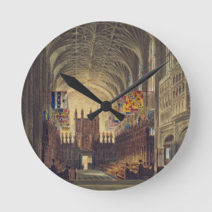Interior of St. George's Chapel, Windsor Castle, f Round Clock