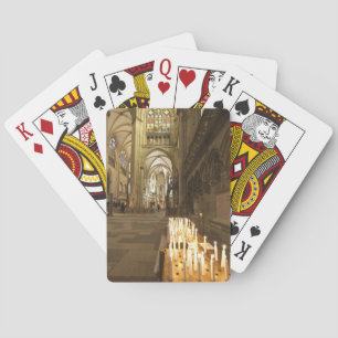 Interior of St. Peter's Cathedral in Regensburg Playing Cards
