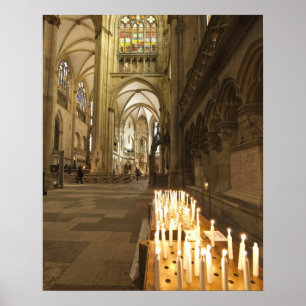 Interior of St. Peter's Cathedral in Regensburg Poster