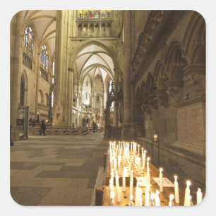 Interior of St. Peter's Cathedral in Regensburg Square Sticker
