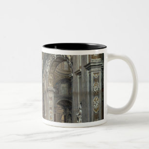 Interior of St. Peter's, Rome, 1867 Two-Tone Coffee Mug
