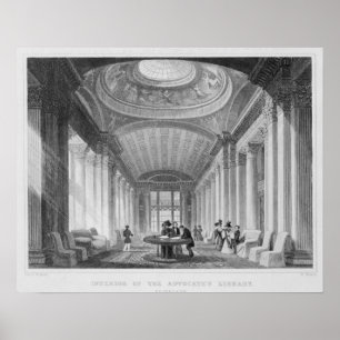 Interior of the Advocate's Library, Edinburgh Poster
