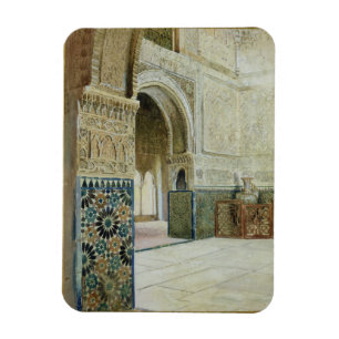 Interior of the Alhambra, Granada (w/c) Magnet