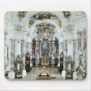 Interior of the benedictine abbey church mouse mat