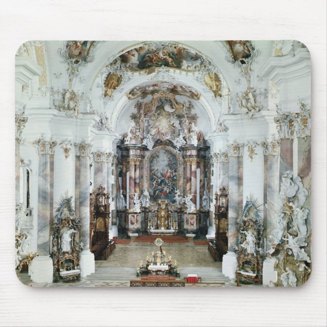 Interior of the benedictine abbey church mouse mat (Front)
