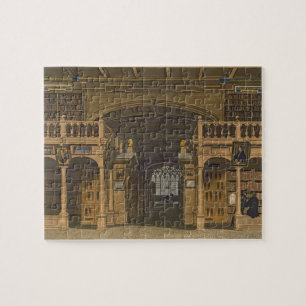 Interior of the Bodleian Library, illustration fro Jigsaw Puzzle