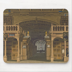 Interior of the Bodleian Library, illustration fro Mouse Mat