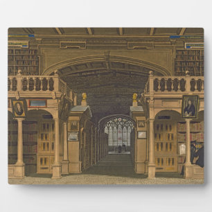 Interior of the Bodleian Library, illustration fro Plaque