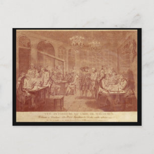 Interior of the Cafe Manouri, c.1775 Postcard