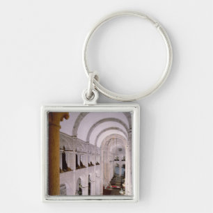 Interior of the cathedral begun in 1078 key ring