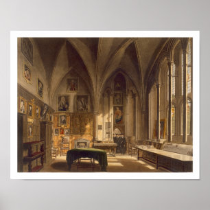 Interior of the Chapter House, illustration from t Poster