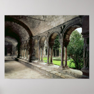 Interior of the cloister 2 poster