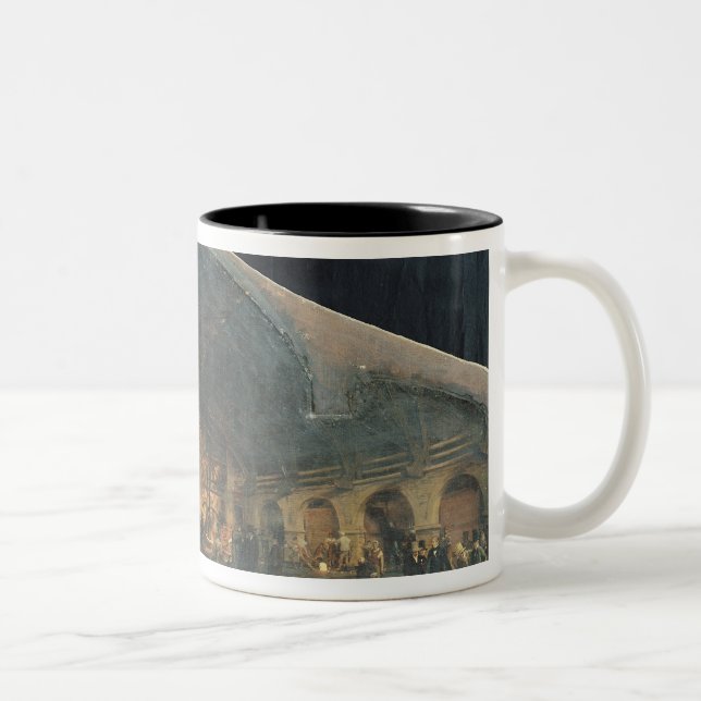 Interior of the Forge at Fourchambault Two-Tone Coffee Mug (Right)