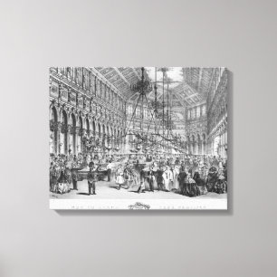 Interior of the 'Grand Cafe Parisien', Paris Canvas Print