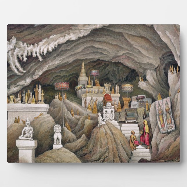 Interior of the grotto of Nam Hou, Laos, from 'Atl Plaque (Front)