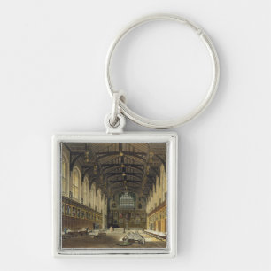 Interior of the Hall of Christ Church, illustratio Key Ring