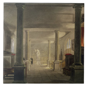 Interior of the Law School, Cambridge, from 'The H Tile