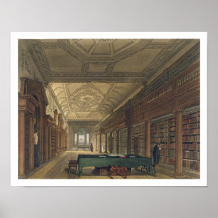 Interior of the Library of Christ Church, illustra Poster