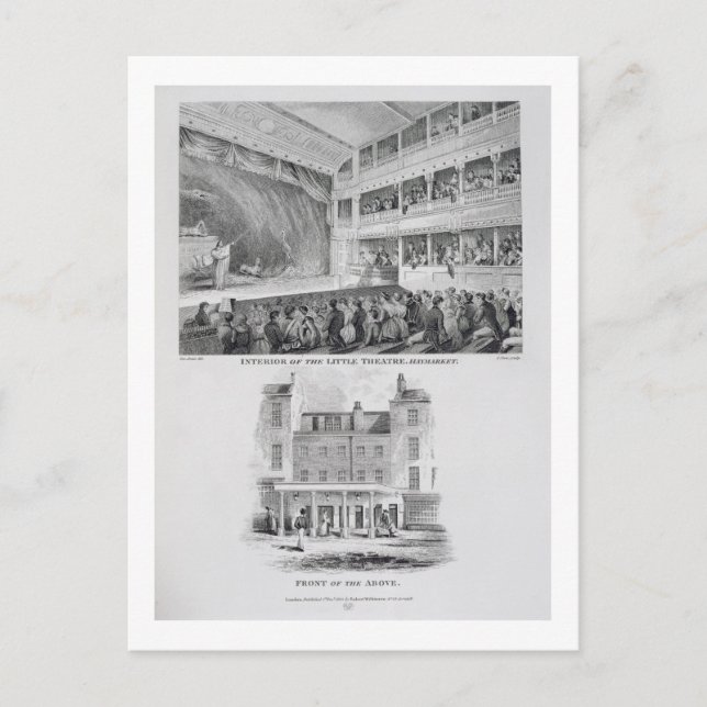 Interior of the Little Theatre, Haymarket in Londo Postcard (Front)