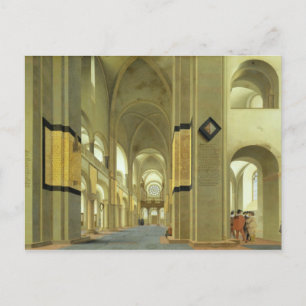 Interior of the Marienkirche in Utrecht, 1638 Postcard
