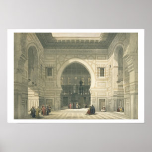 Interior of the Mosque of Sultan Hasan, Cairo, fro Poster