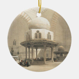 Interior of the Mosque of the Sultan El Ghoree, Ca Ceramic Tree Decoration