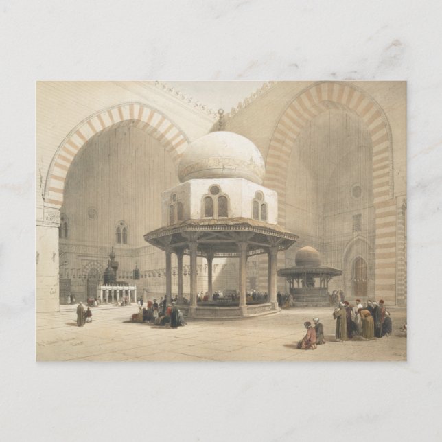 Interior of the Mosque of the Sultan El Ghoree, Ca Postcard (Front)