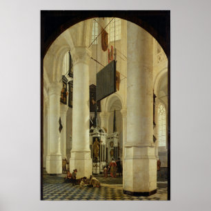 Interior of the Nieuwe Kerk Poster