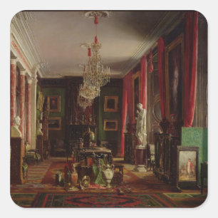 Interior of the Office of Alfred Emilien Square Sticker