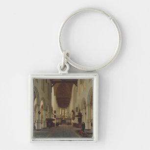 Interior of the Oude Kerk, Delft, c.1660-70 Key Ring