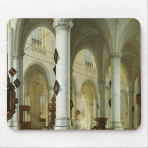 Interior of the Oude Kerk in Delft Mouse Mat