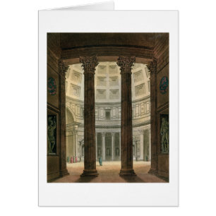 Interior of the Pantheon, Rome, from 'Le Costume A