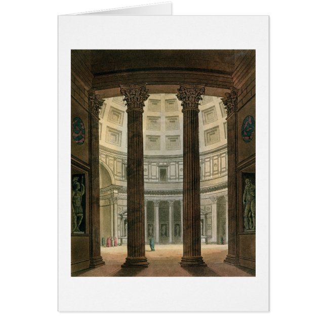 Interior of the Pantheon, Rome, from 'Le Costume A (Front)