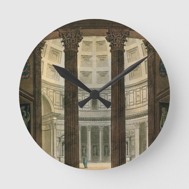 Interior of the Pantheon, Rome, from 'Le Costume A Round Clock (Front)