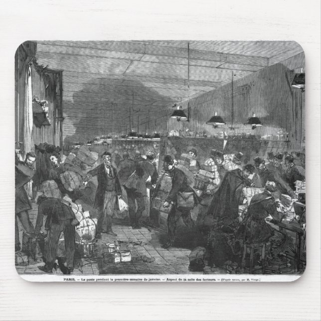 Interior of the Paris post office Mouse Mat (Front)