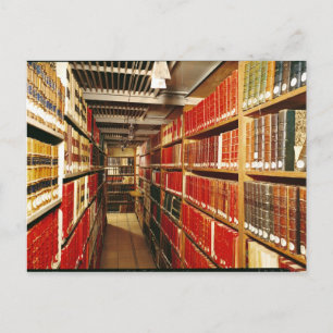 Interior of the printed material store postcard