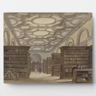 Interior of the Public Library, Cambridge, from 'T Plaque