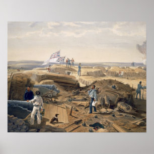 Interior of the Redan, plate from 'The Seat of War Poster