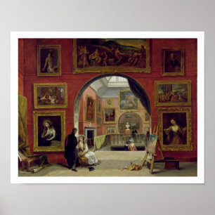 Interior of the Royal Institution, during the Old Poster