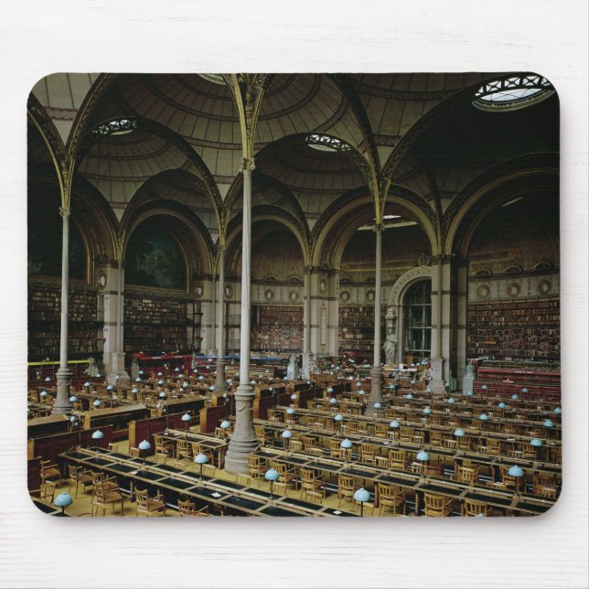Interior of the 'Salle des Imprimes', 1868 Mouse Mat (Front)