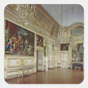 Interior of the Salon de l'Oeil de Boeuf Square Sticker
