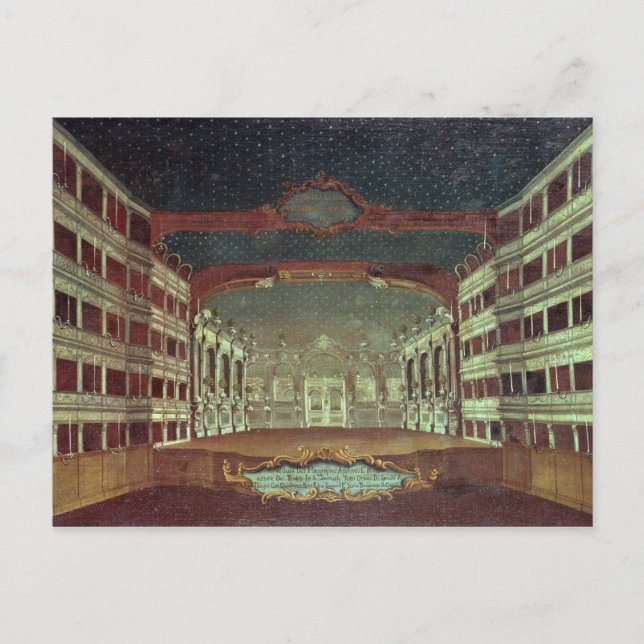 Interior of the San Samuele Theatre, Venice Postcard (Front)